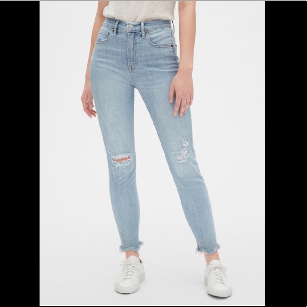 GAP High Rise True Skinny Ankle Jeans